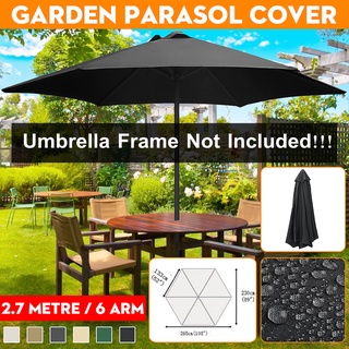 [🆕Activity-11-✨พร้อมสต็อก✨] Garden Parasol Fabric Canopy Cover Heavy Duty Outdoor Patio Deck Umbrella Covers Replacement, UV Resistant