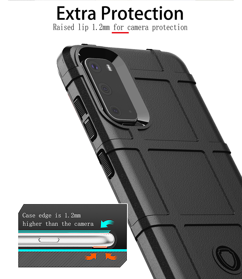 สําหรับ Samsung Galaxy S20 S20 FE S20 Plus S20 Ultra Hybrid กันกระแทกโล่เกราะนุ่มป้องกันเคสโทรศัพท์ฝาครอบ ราคา ถูกที่สุด ดีลบีเคเค แกลเลอรีภาพที่ 4