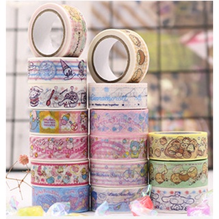 เทปตกแต่งลายการ์ตูน น่ารัก maskingtape ชินนามอน &lt;&lt;พร้อมส่ง SET 9&gt;&gt;