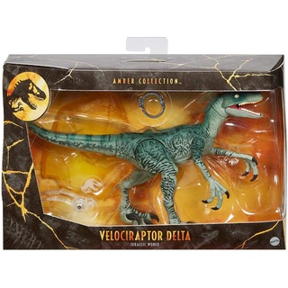 Mattel Jurassic World Amber Collection Velociraptor Delta (GJN94) ของเล่นแอ็กชั่นฟิกเกอร์ไดโนเสาร์ เวโลซีแรปเตอร์ เดลต้า