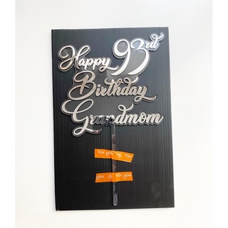 Topper Cake - Happy Birthday 93rd Grandmom
