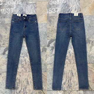 1537 G.D Jeans ยีนส์ผ้ายืดทรงเดฟ ฟอกสีสนิมทรงเรียบ