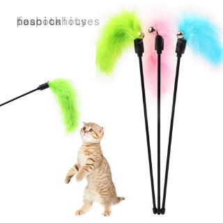 ของเล่นแมว ขนไก่ หลากลหายสี สําหรับสัตว์เลี้ยง/แมว