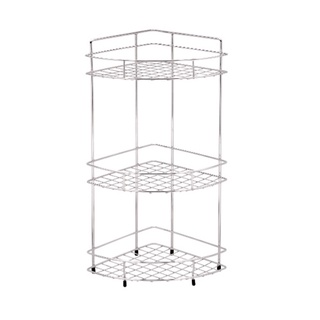 WS ตะแกรงชั้นวางของอเนกประสงค์สแตนเลส304เข้ามุม 3 ชั้น รุ่น WR-5203 ขนาด 40 ซม.