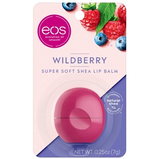 EOS Super Soft Shea Lip Balm WildBerry 0.25 oz (7 g) ลิปบอล eos