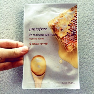 Innisfree mask its real squeeze mask manuka honey