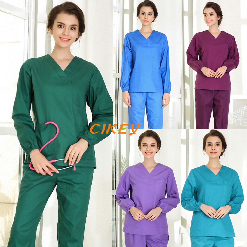 【พร้อมส่ง】ชุดแปรงแต่งหน้าแขนยาวทรงหลวม