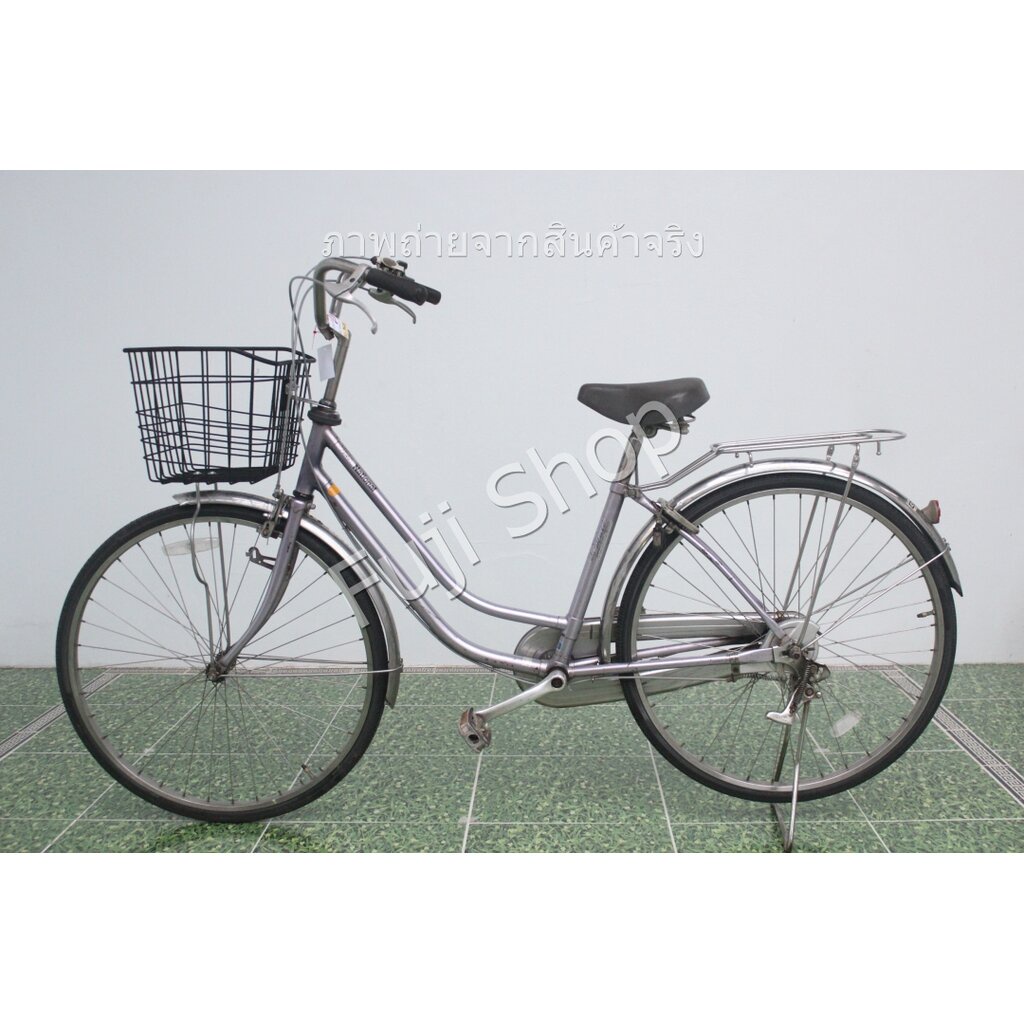 จักรยานแม่บ้านญี่ปุ่น - ล้อ 26 นิ้ว - มีเกียร์ - สีม่วง [จักรยานมือสอง]