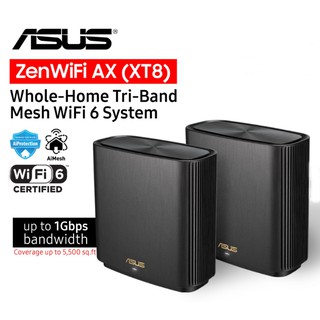 ASUS (XT8) 2 Pack ZenWiFi AX6600 Wireless Tri-Band Mesh WiFi 6 System