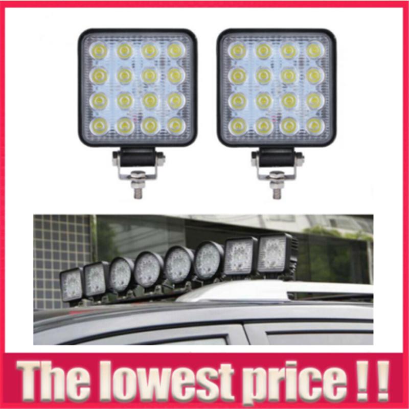 2x48 W Led 12 V 24 V Off Road Truck 4x4 Boat Suv โคมไฟสําหรับติดรถบรรทุก