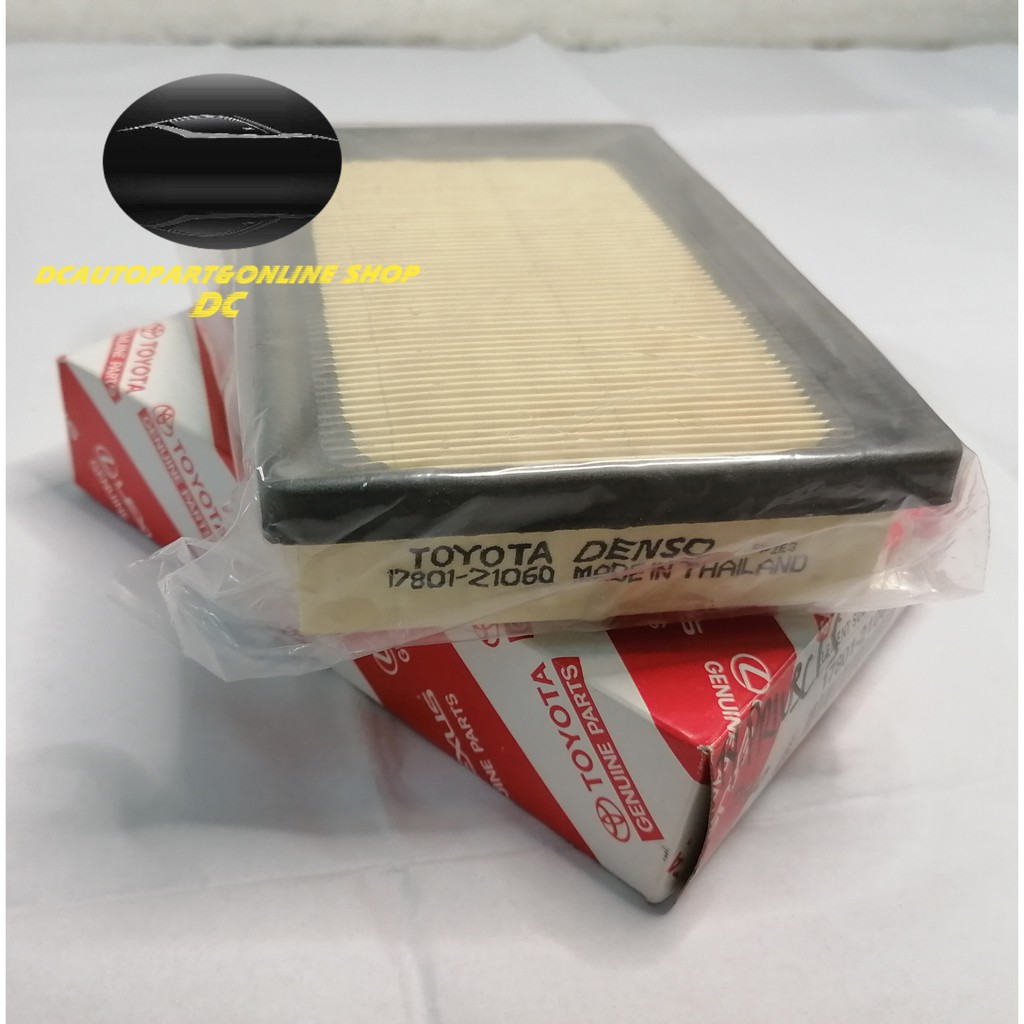DENSO AIR FILTER TOYOTA PRIUS C NHP10 SIENTA NSP170 2012 (17801-21060)