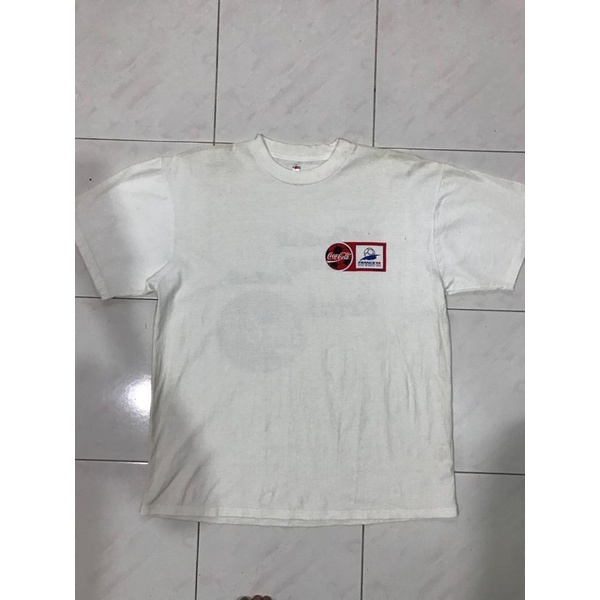 เสื้อยืด Coca Cola France 1998 Pit 21 L 27