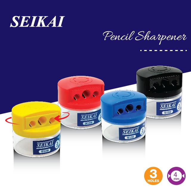 SEIKAI กบเหลาสี 3 รู (SHARPENER) 1 ตัว ราคา ถูกที่สุด ดีลบีเคเค แกลเลอรีภาพที่ 3