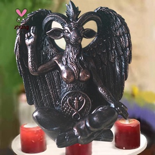 Satan Goat Baphomet Statue Hanging Door Knocker Plate Decor