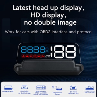 เครื่องวัดความเร็วโปรเจคเตอร์ C500 T900 HUD Head Up Display OBD พร้อมหน้าจอ สําหรับรถยนต์