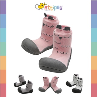 รองเท้าหัดเดิน Attipas - รุ่น Cutie - [สี :Pink,Grey,White] [รุ่น Standard]