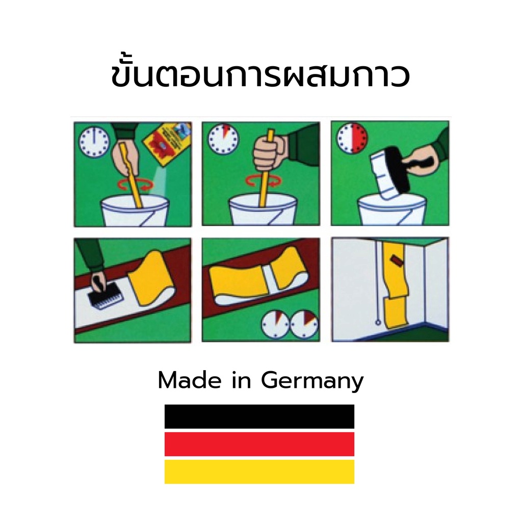 กาวติดวอลเปเปอร์(ความหนาปานกลาง) Glutolin N 125 g. ป้องกันเชื้อรา ความชื้น