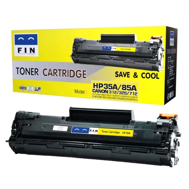 ตลับหมึกHP85A /HP35A/ Canon325/ 312  /HP P1102/LBP6030 หมึกเทียบFin ออกใบกำกับภาษีได้ ผงหมึกดำเข้มคม
