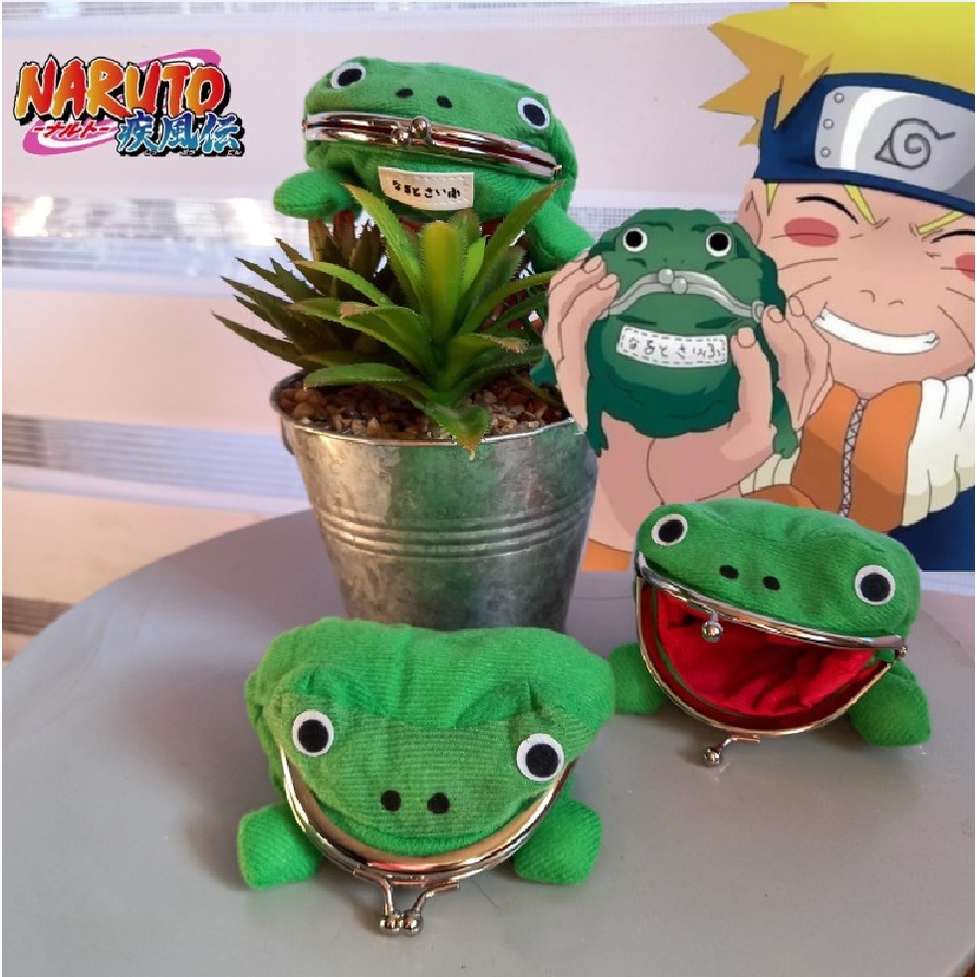 💥พร้อมส่ง💥NARUTO กบ ญี่ปุ่น การ์ตูน ANIME กระเป๋าใส่เหรียญ coinbag cosplay สร้อยคอ