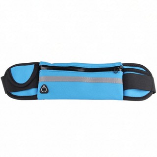 YHL กระเป๋าวิ่งแบบคาดเอว กระเป๋ากีฬาแบบคาดเอว กระเป๋าคาดเอวWaterproof Sport Running Belt (สีฟ้า)