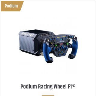 Fanatec Podium racing wheel F1