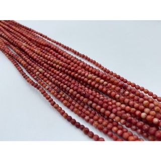 ลูกปัดปะการัง coral cutting round beads