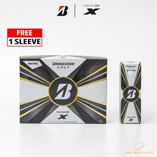 [Buy1, Free1sleeve] Bridgestone TourB X White Golf Ball , Price: 1,790 THB/dz