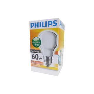 หลอดไส้ GLS 60WE27 FR PHILIPS | PHILIPS | 60WE27 หลอดไส้ หลอดไฟ โคมไฟส่องสว่างและพัดลมเพดาน หลอดไส้ GLS ใช้ได้กับโคมไฟทั