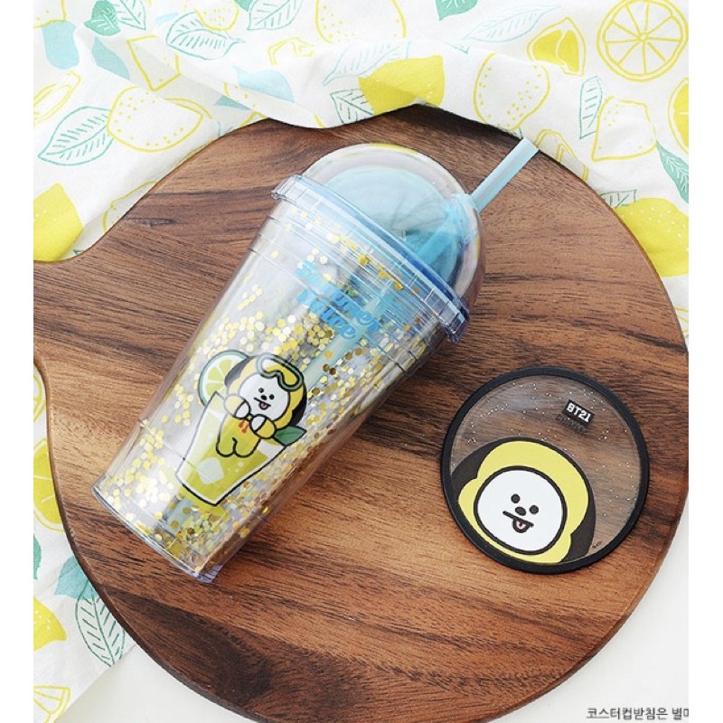 พร้อมส่ง🎉 Chimmy แก้วน้ำเก็บความเย็น BT21 ของแท้💯%