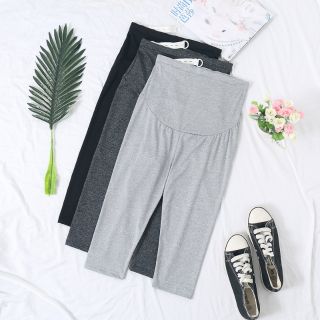 Legging เลกกิ้งคุณแม่ตั้งครรภ์ คนท้อง ปรับขยายเอว ขาสี่ส่วน GG004