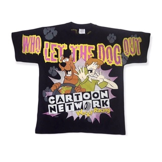 เสื้อ การ์ตูน โอเวอร์ปริ้น / OVP SCOOBYDOO Vintage 90’ Size “ L / XL ผ้าฟอกเก่า เหมือนเก่า โปรดระบุไซร้ด้วยน่ะครับ