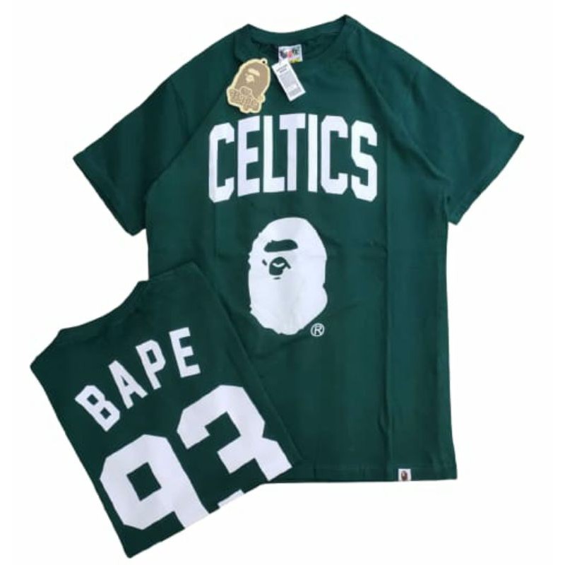 A BATHING APE CELTICS 93 BASKETBALL T-SHIRT DISTRO T-SHIRT