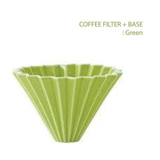 Hillkoff : Dripper coffee filter + base : สีเขียว