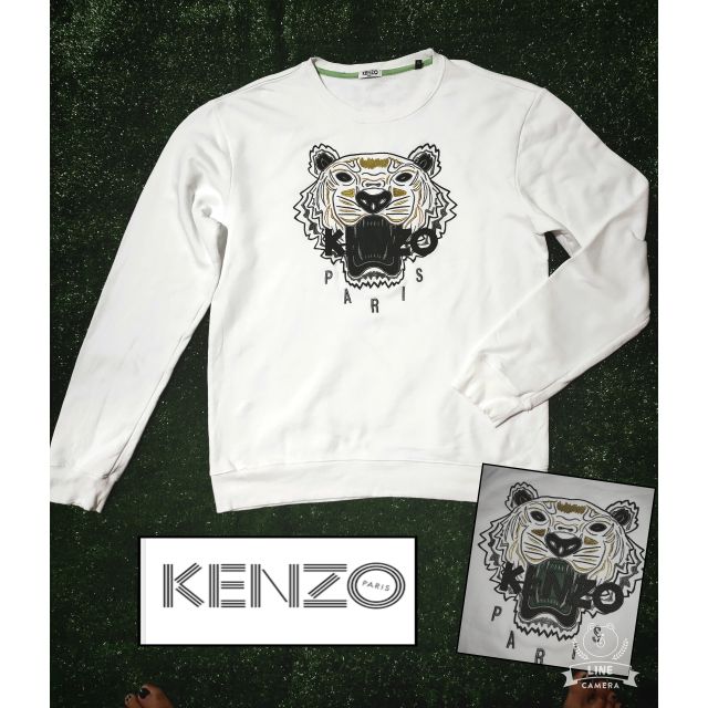 เสื้อกันหนาวแบรนด์ kenzo แท้ ปักเสือ มือสอง