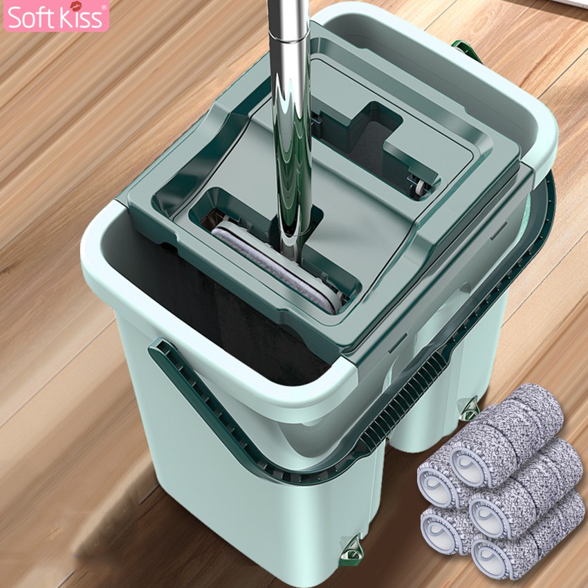 Softkiss ถังรีดน้ำพร้อมไม้ถูพื้น ถังรีดน้ำ ถังรีดม็อบ ไม้ถูพื้นแบบรีดน้ำ ม็อบถูพื้น ไม้ม็อบถูพื้น ไม้ถูพื้น ไม้ม็อบ