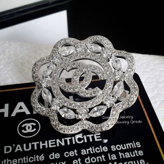 เข็มกลัดเพชร cz แท้ Hiend brooch