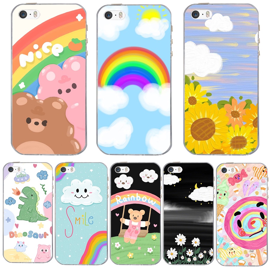 เคสซิลิโคน TPU ใส แบบนิ่ม สําหรับ Iphone 4/4s 5/5s/se(2016) 6/6s se(2020)se(2022) 11/11pro