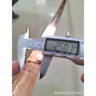 บัสบาร์ทองแดง Copper BusBar  2.5 x 2.6 x1m  ยาว 1 เมตร