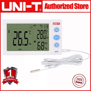 UNI-T  A12T thermometer  Hygrometer Temperature Tester Humidity Tester -10℃-50℃ เครื่องวัดอุณหภูมิ  ไฮโกรมิเตอร์  อุณหภูมิและความชื้นทดสอบ