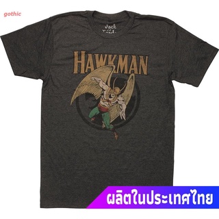 เสื้อยืดลำลอง DC Comics Hawkman Action Retro T-Shirt Sports T-shirt