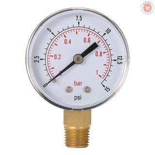 (g &amp; m) 50 มม. 0~60 psi 0~4 bar อุปกรณ์เกจมิเตอร์สําหรับวัดแรงดันน้ํา 1/4