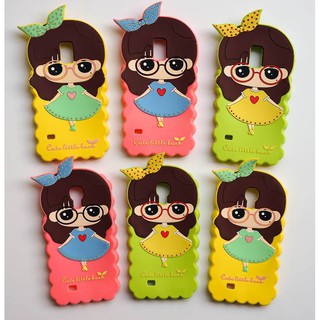 เคส S4 / เคส S5 ซิลิโคน ดญ ใส่แว่น น่ารัก