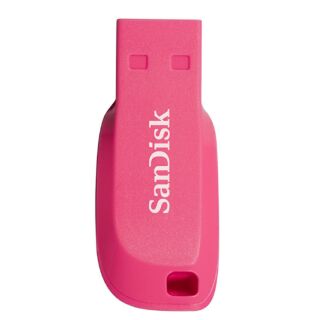 Sandisk Cruzer Blade Flash Drive (แฟลชไดร์ฟ) 16, 32 GB - Electric Pink ส่งฟรี ส่งด่วน ไม่ใช้โค้ด