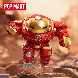 【ของแท้】ตุ๊กตาฟิกเกอร์ Marvel Avengers Series Popmart น่ารัก