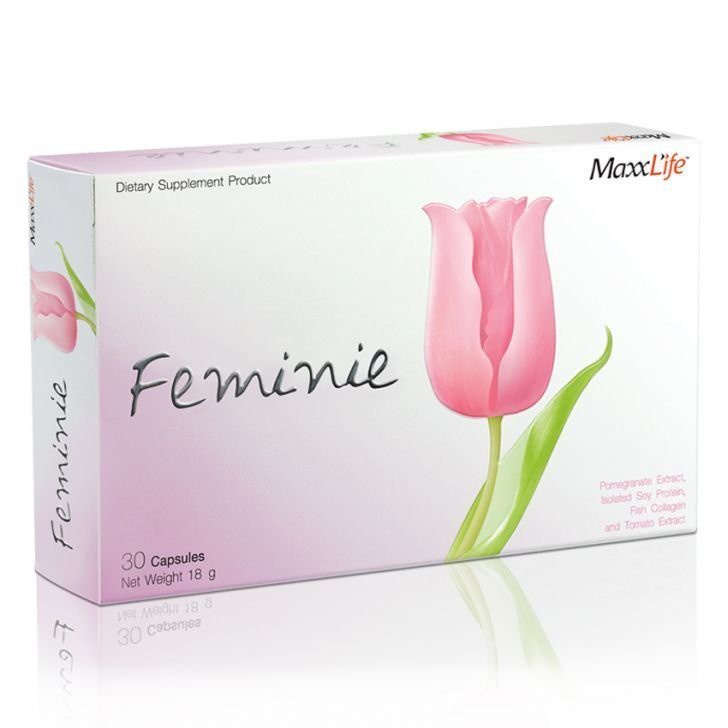 Maxxlife Feminie แม็กซ์ไลฟ์ เฟมินี อาหารเสริม สำหรับผู้หญิง บำรุงสตรี ขนาด 30 แคปซูล 12025