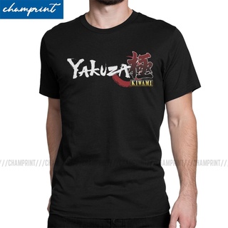 [S-5XL]เสื้อยืดแขนสั้น พิมพ์ลายมังกรญี่ปุ่น Yakuza Kiwami สไตล์วินเทจ สําหรับผู้ชาย