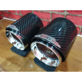 ปลายท่อ JCW Carbon แท้ สำหรับ MINI R55 R56 R57 R58 R59 R60 R61 F54 F55 F56 F57 F60