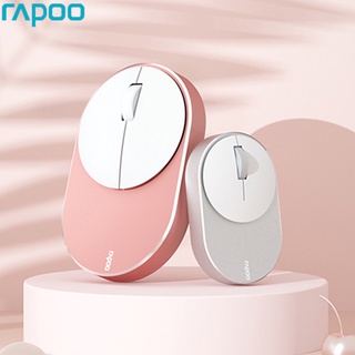 Rapoo M600 เมาส์ไร้สายสําหรับแล็ปท็อป / สมาร์ทโฟน, อุปกรณ์เชื่อมต่อสมาร์ทโฟน, อัลลอยด์, อัลลอยด์, แม่เหล็กดูดซับด้านล่าง 3 อุปกรณ์