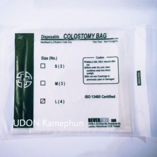 Colostomy Bag ถุงอุจจาระ NO.4[ เบอร์ L](COLOSTOMYBAG)