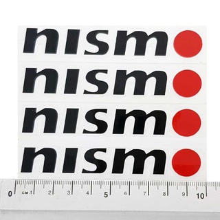 กรุณาวัดขนาดก่อนสั่งซื้อ ใหญ่ สติกเกอร์ติดก้านแม็ก NISMO 1 ชุด ติดได้ 4 ล้อ Aegether